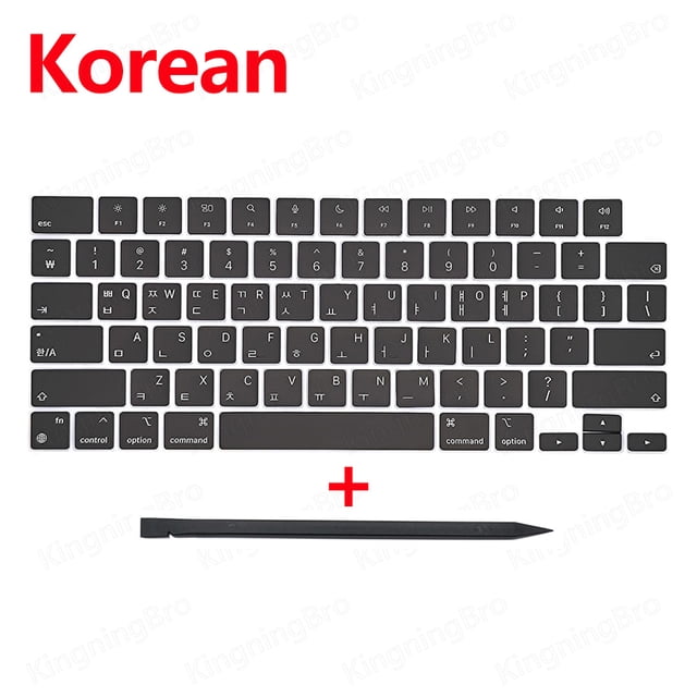 New Replacement Keyboard Keys Keycaps For Macbook Air 13" M2 A2681 Keycap Key Cap UK US RU ES FR IT DK NO DE KR PT HU 2022 Korean