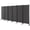 Grey, variant on Costway 6-Panel Folding Room Divider 6FT Rolling Privacy Screen with Lockable Wheels Black