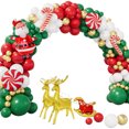 thumbnail image 2 of Décorations de Ballons de Noël, Kit de Guirlande de Ballons en Forme de Bonbon pour Nouvel An, 2 of 7