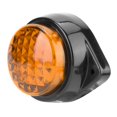 thumbnail image 4 of 12V 6LED Mini Marqueur Latéral Rond Indicateur de Signalisation Lampe de Dégagement pour Remorque Camion (Jaune), 4 of 8