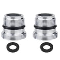 thumbnail image 4 of 2 Pcs Adaptateur de Robinet d'Eau à Filetage Mâle M18.5-M22 Pcs de Rechange avec 2 Anneaux, 4 of 10