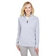 thumbnail image 1 of Ladies' CrownLux Performance ClubhouseMicro-Stripe Quarter-Zip - NAVY - 3XL, 1 of 3