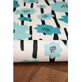 thumbnail image 2 of Laurel 2' x 8' Washable Runner, Ivory and Blue, 2 of 6