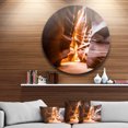 thumbnail image 1 of Designart - Art Mural en Métal avec Photo de Cercle de Paysage d'Antilope Canyon au Soleil, 1 of 4