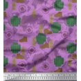 thumbnail image 1 of Soimoi Moss Georgette Fabric Bag,Direction Compass & Shoes Travel Fabric Prints by Yard 42 Inch Wide, 1 of 3