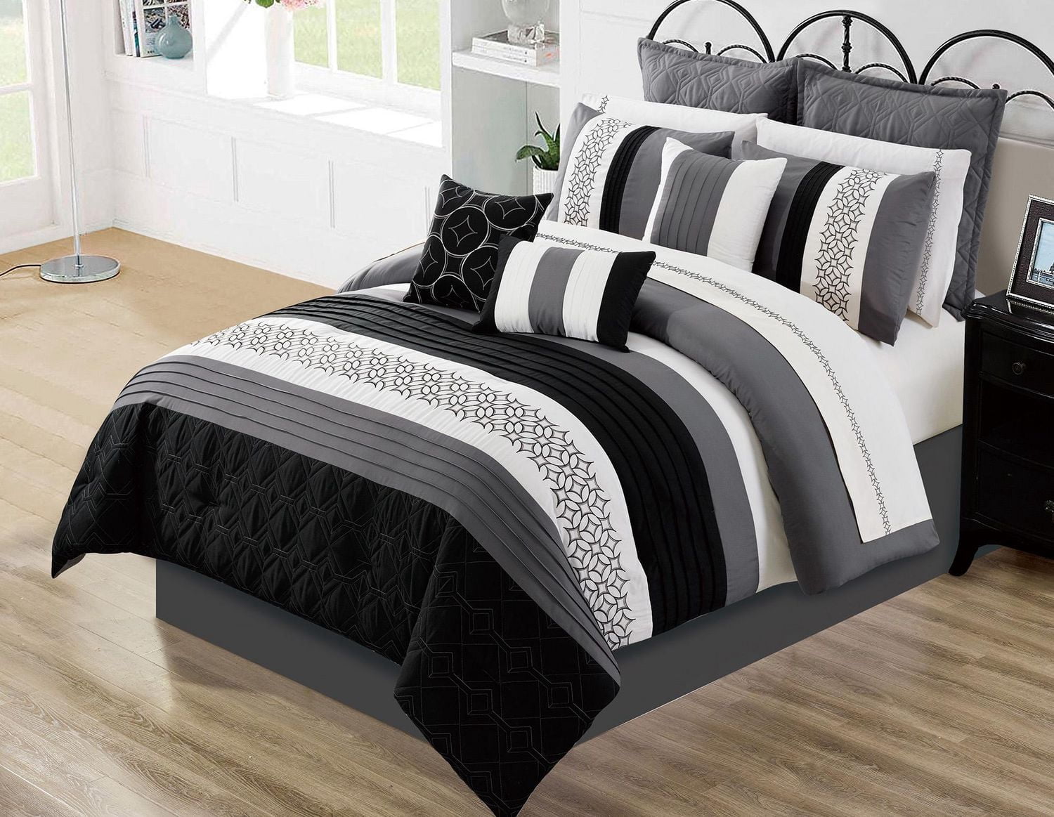 Safdie & Co. Comforter Set 7PC Q Wov Maddox