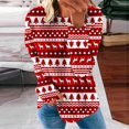 thumbnail image 1 of Costumes de Noël en Liquidation Col Rond Mode Décontractée Manches Longues Chandail à Imprimé de Noël Hauts Blouse Chandail Grande Taille pour Femmes, 1 of 5