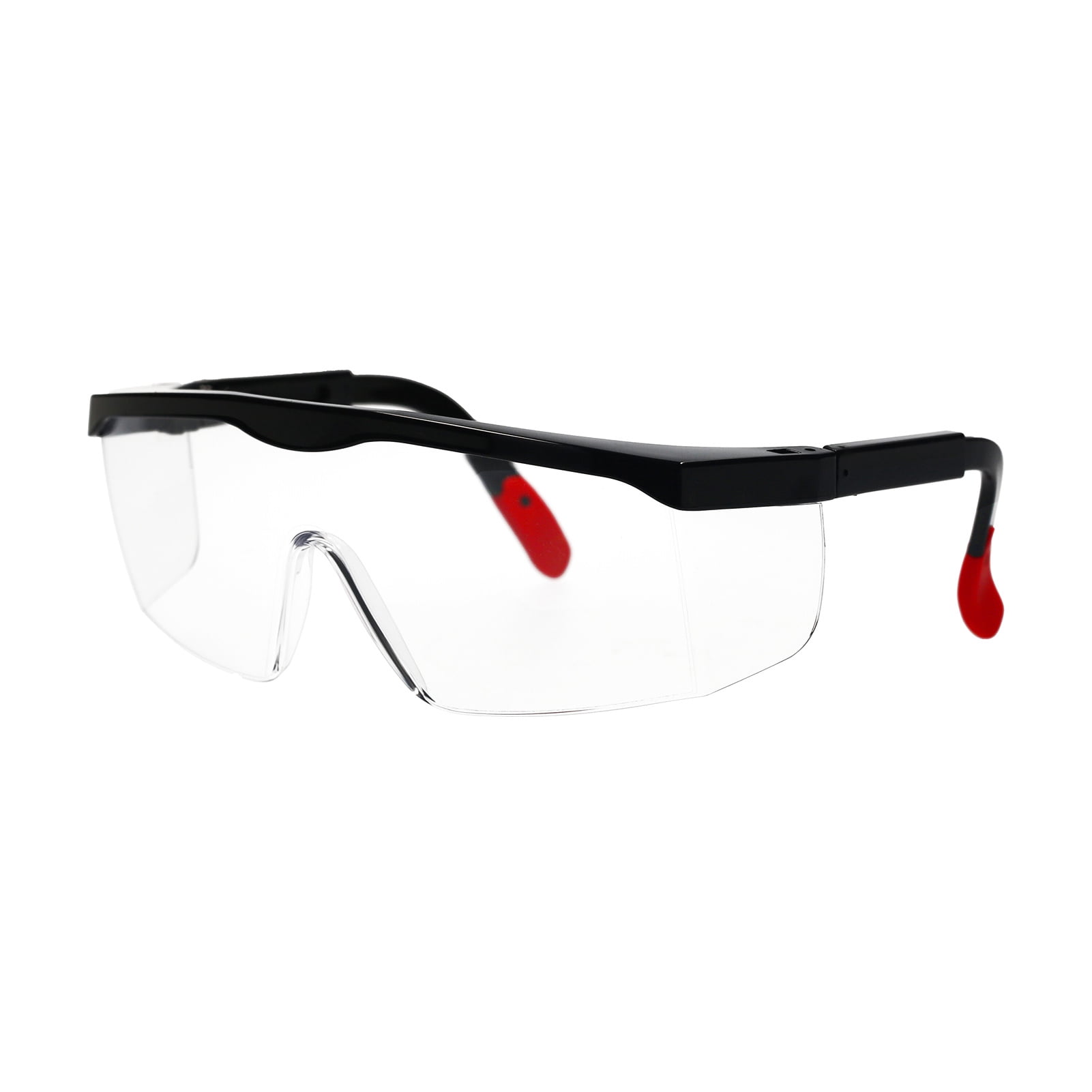 Zootealy Protective Safety Glasses Eyewear Adjustable Anti Fog Scratch Resistant Eye Protection Goggles UV Blocking Clear Mirror Lens with Glasses Cloth & Storage Box