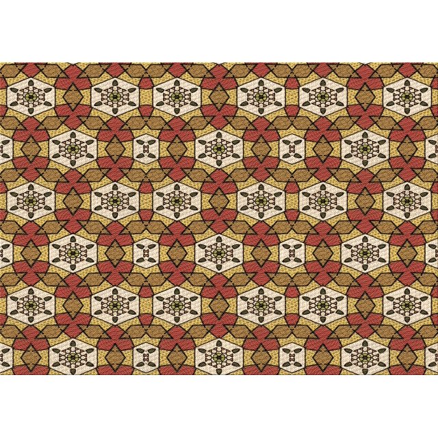Ahgly Company Tapis Rectangulaire Lavable en Machine Rouge Brun, 6 Pieds x 9 Pieds