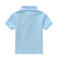 thumbnail image 5 of Enfants Polo pour Garçons Bleu Ciel Chemises d'Uniforme pour Garçons Chemise à Manches Courtes pour Garçon Chemise de Rugby Tenue pour Garçons 10-11 Ans, 5 of 5
