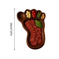 thumbnail image 3 of WMQPNNS New Trending Wooden Fruit Bowl for Kitchen Living Room Dining Table Large Foot Design 20Cm Durable Food Storage Container for Fruits Snacks Todays Deals Clearance Sale, 3 of 6