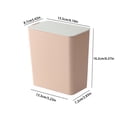 thumbnail image 3 of Vaidha Desktop Trash Can With Lid Plastic Push Trash Can Small Countertop Trash Can For Office Dresser, 3 of 5