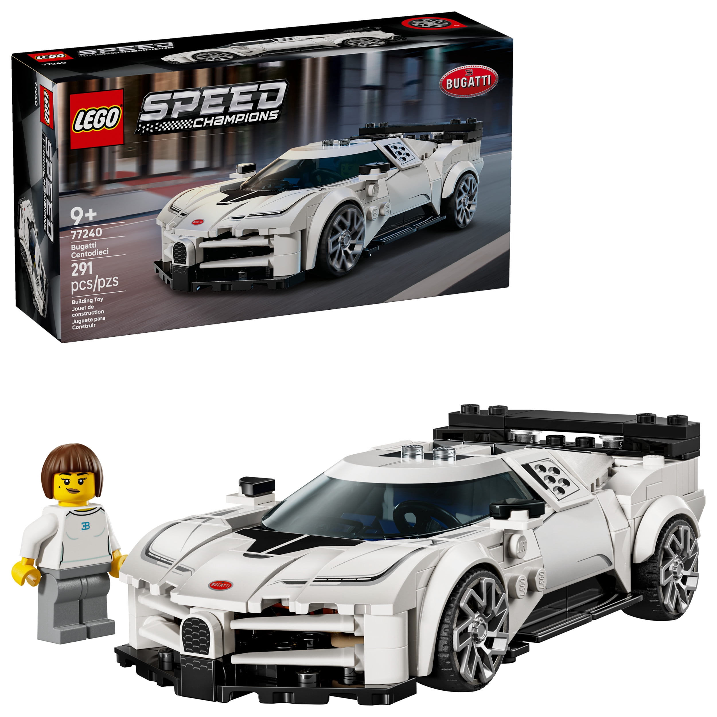 LEGO Speed Champions L’Hypervoiture Sport Bugatti Centodieci, Jouet 77240