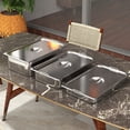 thumbnail image 2 of Lot de 6 Poêles d'Hôtel avec Poignée, Profondeur 2,5 Po, Format Double, Acier Inoxydable de Qualité Commerciale, Contenant Alimentaire pour Traiteur, Plateau de Table Vapeur pour Buffet, Restaurant, 2 of 7