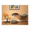 thumbnail image 3 of Office Star Chaise de Travail à Réglage Pneumatique de la Hauteur du Siège à une Touche, Orange, 3 of 3
