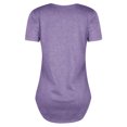 thumbnail image 4 of MY Women Solid Color Short Sleeve Tunics Lace-up V Neck Top, 4 of 4