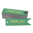 thumbnail image 1 of Inkdotpot Pack Of 50 Real Gold Foil Paper Tags Thank You For Celebrating With Me Birthday Favor Hang Tags, 1 of 6
