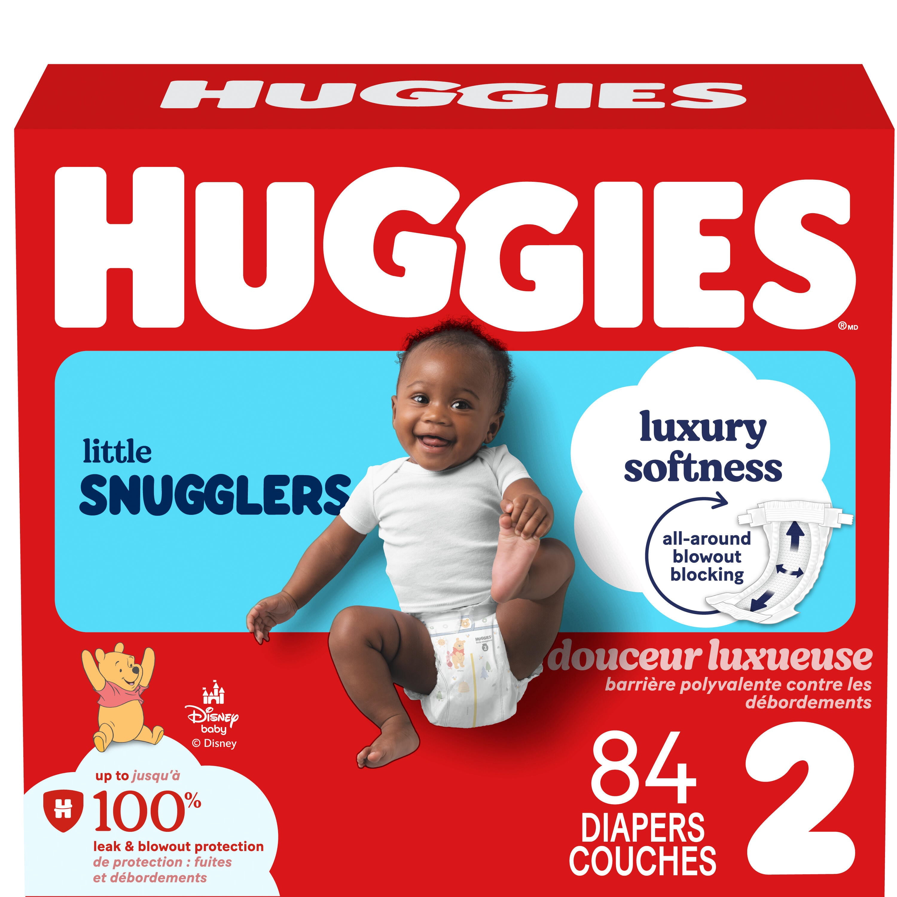 Huggies Little Snugglers Baby Diapers, Size 2 (12-18 lbs), 84 Count - Walmart.ca