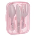 thumbnail image 2 of Cool Gear Pink Slider Cutlery Set - Travel Fork, Knife, Spoon, 2 of 3