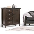 thumbnail image 2 of Pemberly Row Armoire de Rangement en Bois Massif de Style Mi-Siècle, Brun Hickory, 2 of 5