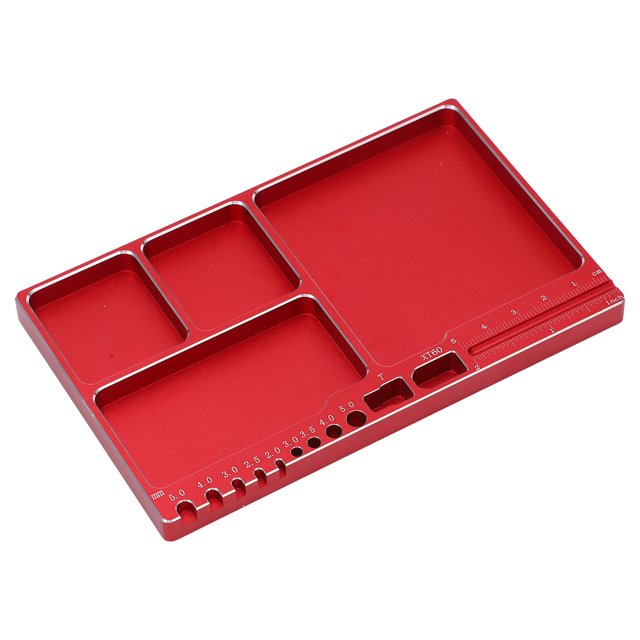 Aluminium Alloy Screw Tray, Portable Size Adsorption Pad for RC Repair