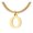 O, variant on SIfdSeng Delicate Gold Monogram Necklace for Women Cute Letter Name Choker Necklaces for Girls Simple Shining Jewelry
