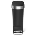 thumbnail image 2 of Simplehuman Kitchen Trash Can, 40 Liter / 10.6 Gallon Slim Step Garbage Bin with Liner Rim, Black Plastic, 2 of 6