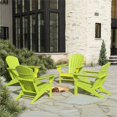 thumbnail image 2 of Chaise Adirondack Classique d'Extérieur (Ensemble de 4) en Vert Lime, 2 of 8