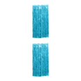 thumbnail image 1 of Transemion Frange en Aluminium Bon Effet de Démonstration pour Anniversaire Anniversaire Mariage Frange en Aluminium Rideau de Fête Toile de Fond en Aluminium Bleu Clair 3*1m 2Ensemble, 1 of 5