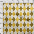 thumbnail image 3 of oneOone Rayon Yellow Fabric Check Argyle Sewing Craft Projects Fabric Prints By Yard 56 Inch Wide, 3 of 4