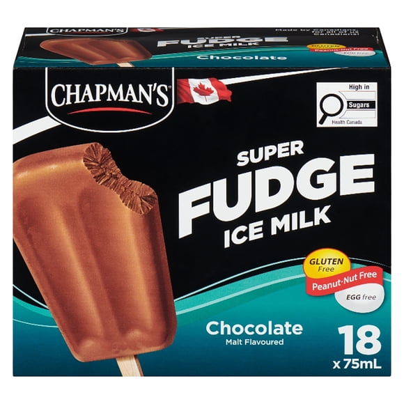 Chapman's Super Fudge Ice Milk Bars in a Box, 18 x 75mL