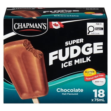 Chapman's Super Fudge Ice Milk Bars in a Box, 18 x 75mL