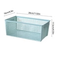 thumbnail image 3 of Grand Panier de Rangement Rangement pour Collations Panier Rectangulaire Creux Panier de Rangement Boîte à Articles Divers Cadre de Rangement Panier en Plastique Panier de Rangement, 3 of 6