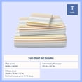 thumbnail image 4 of Mainstays Kids 220TC Cotton Multi Stripe Twin, 3 Piece Sheet Set, 4 of 8