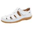 thumbnail image 2 of Sandales Gspmoly Femme Confortables, Mode Femme Décontractée Printemps Nouvelles Plage Bout Rond Sandales à Semelle Épaisse Sandales Femme Habillées Blanc 36, 2 of 8