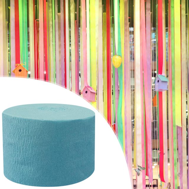 Feltree Rouleau de Papier Crêpe 8 Pouces de Large x 82 Pieds de Long pour Bricolage, Décorations de Fête, Résistant aux Flammes et Inaltérable
