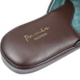 thumbnail image 3 of Pamir Men's Genuine Leather Scuff Slippers with Memory Foam Insole and Leather Outsole Size US 13 Wide Width Brown, 3 of 9