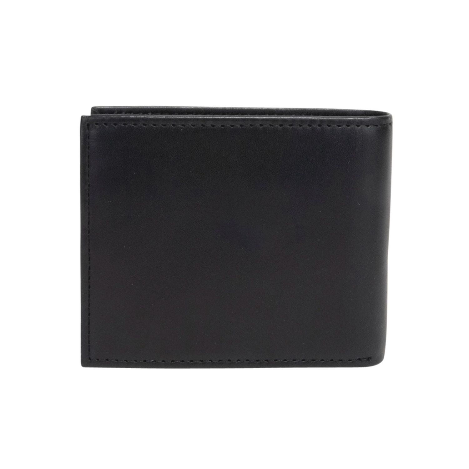 Portefeuille Homme Slim R70 en Cuir Grainé avec 3 Volets Fixes, 4 Fenêtres pour Cartes d'Identité, 2 Emplacements pour Cartes avec RFID