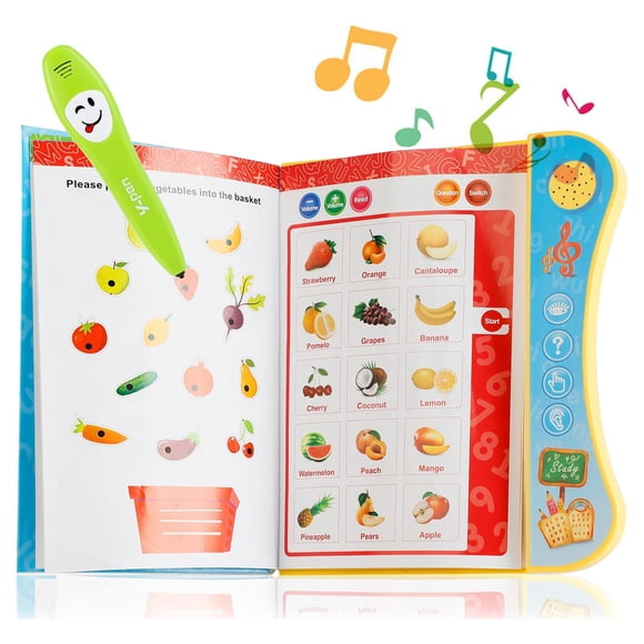 Bangcool Educational Toys Electronic Learning Book for Kids 2 to 6 Year Old - Learn to Write & Read