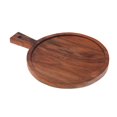 thumbnail image 1 of IH Casa Decor Acacia Wood Round Serving Tray With Handle, 1 of 4
