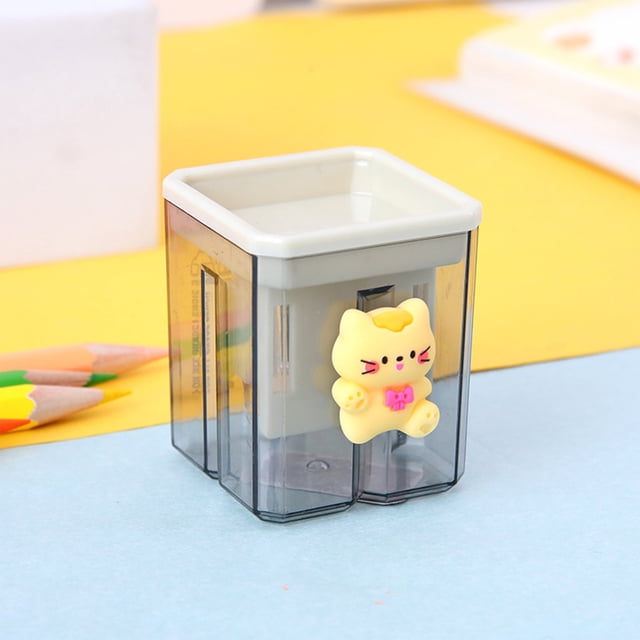 Double Hole Pencil Sharpener Small Portable Pencil Sharpener Pencil Sharpener Student Stationery Learning Tool