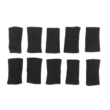 Manchons Élastiques pour Pouce, Légers et Respirants, Faciles à Mettre et à Enlever, Protecteurs de Doigts de Sport, Fabrication Artisanale Plus Confortables, Gardent au Sec pour la Maison Noir, Couleur Peau