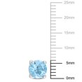 thumbnail image 3 of Miabella Sky Blue Topaz Solitaire Stud Earrings in Sterling Silver, 3 of 4
