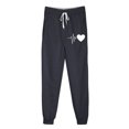 thumbnail image 4 of Funicet Pantalon d'Hiver Imprimé pour Femmes, Taille Élastique avec Sangle, Long, 4 of 4