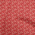 thumbnail image 1 of oneOone Coton Flex Tissu Rouge Jacobée Robe Florale Tissu Tissu Imprimé par la Cour 40 Pouces de Large, 1 of 4