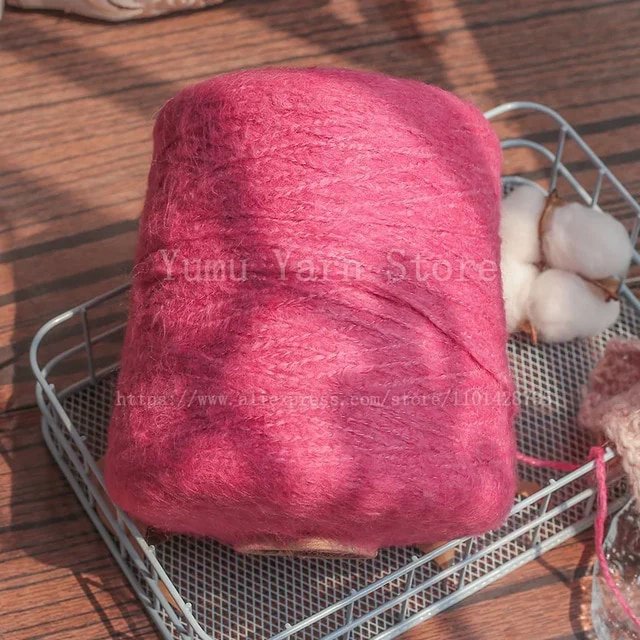 500G/Ball Multicolor Soft Mohair Yarn For Hand Knitting Woollen Acrylic Long Fluffy Crocheting Thread DIY Sweater Fall Winter