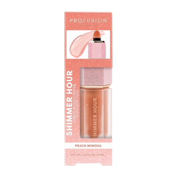 Profusion Cosmetics| Peach Mimosa Blush Hour Shimmer Liquid Blush