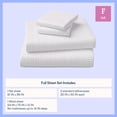 thumbnail image 3 of Mainstay Kids Microfiber Bed Sheet Set, Full, Grey Grid, 4 Pieces, 3 of 8