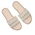 thumbnail image 2 of Cameland Large Size Small Fragrant Pearl Flat Slippers Fashionable Versatile Female Celestial Style Fish Mouth Shoes, 2 of 5