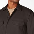 thumbnail image 3 of Dickies Chemise de Travail à Manches Longues pour Homme, TG, Brun Foncé, 3 of 6